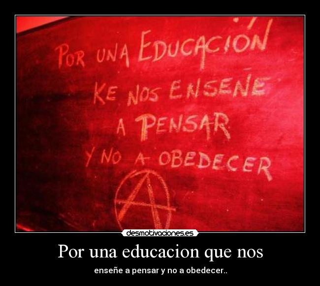 Por una educacion que nos -
