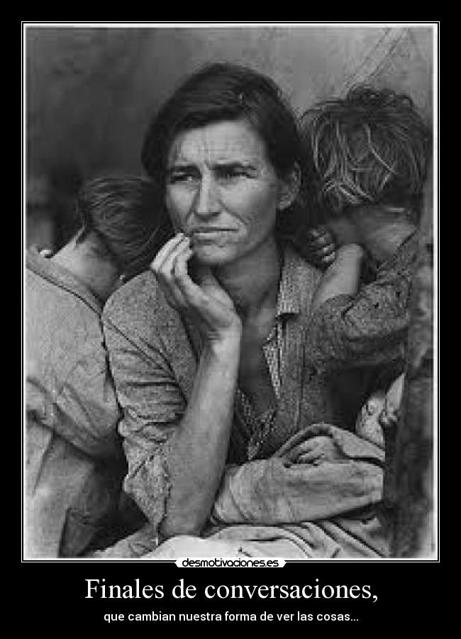 Finales de conversaciones, -