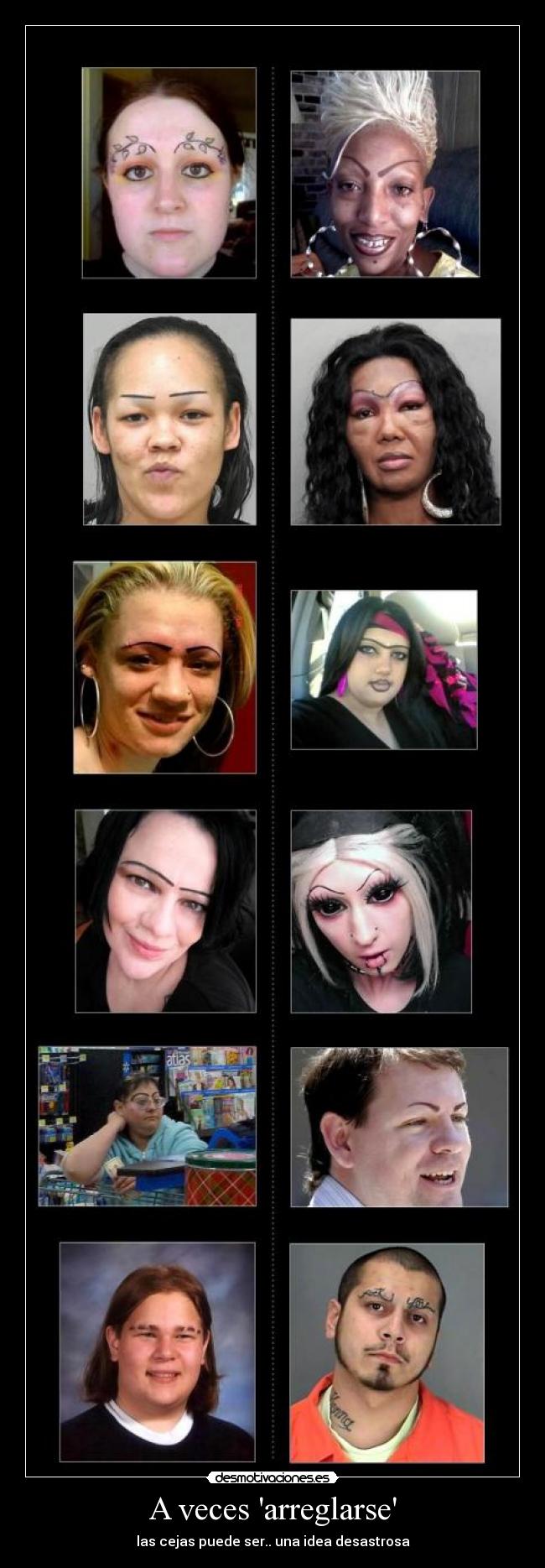 carteles cejas desmotivaciones