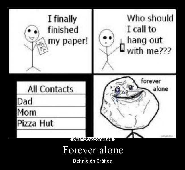 Forever alone - Definición Gráfica
