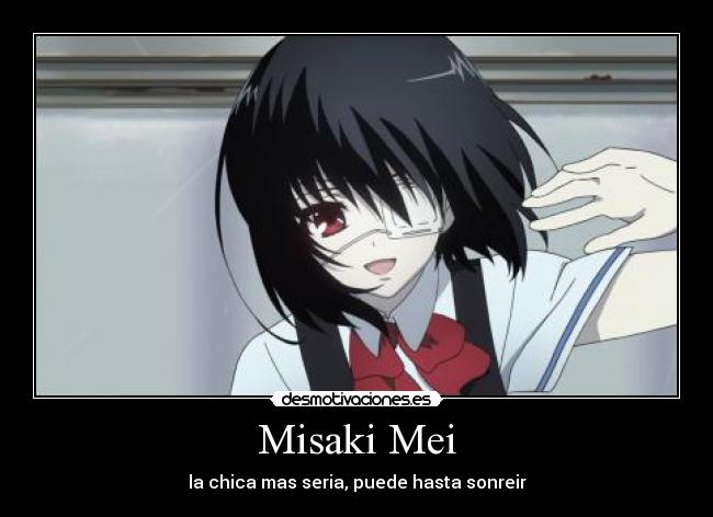 carteles misaki mei another anime desmotivaciones otaku desmotivaciones