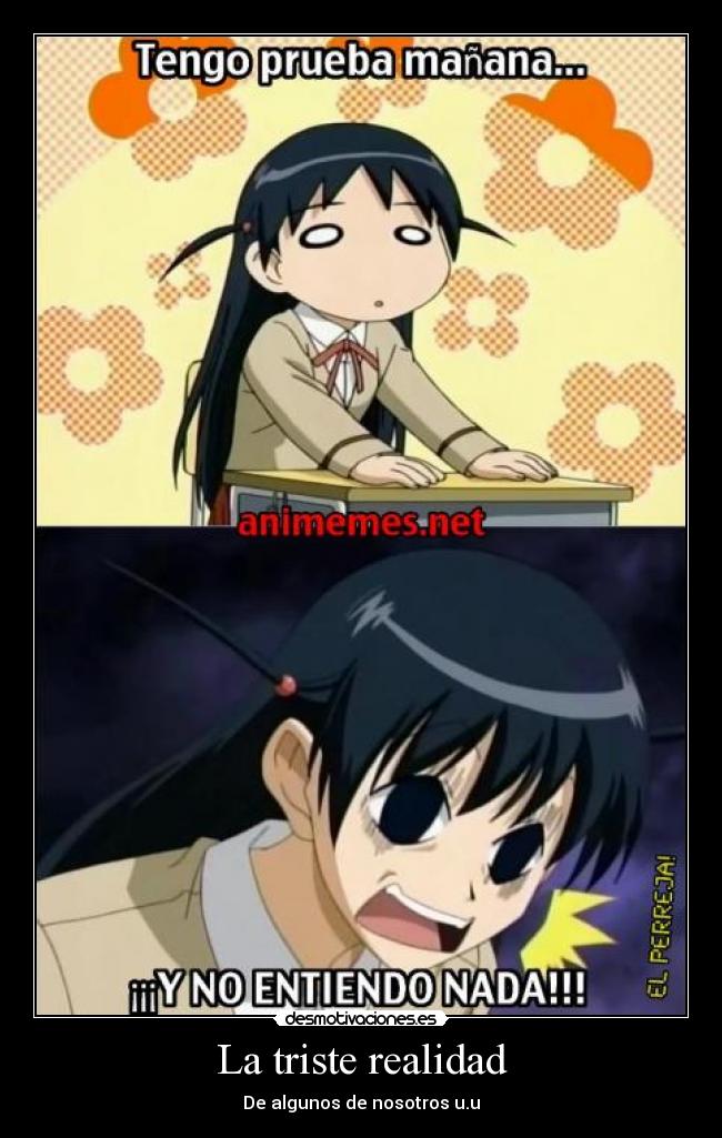 La triste realidad -