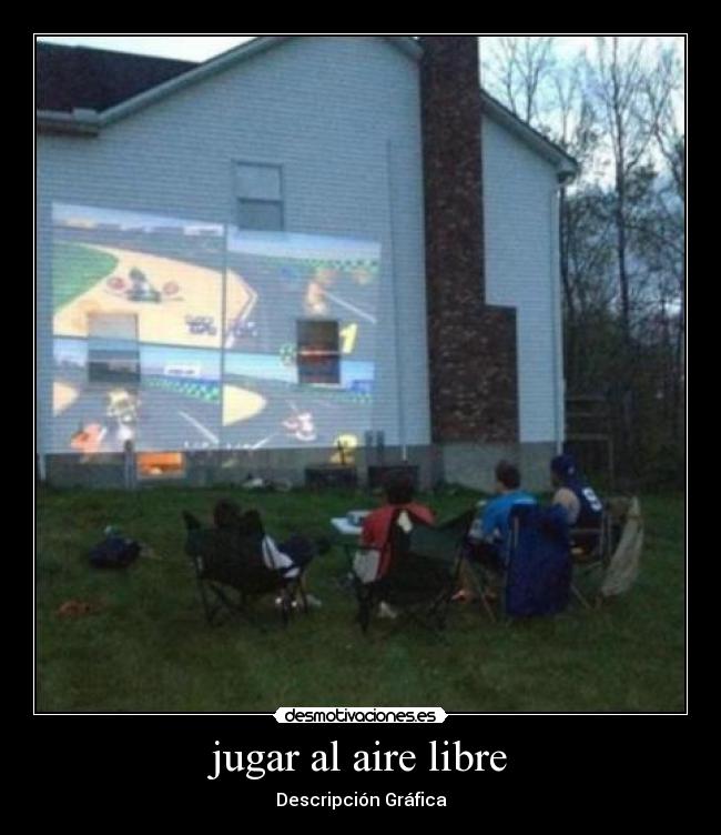 jugar al aire libre - Descripción Gráfica