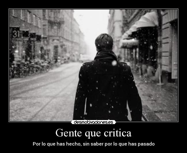 Gente que critica - 