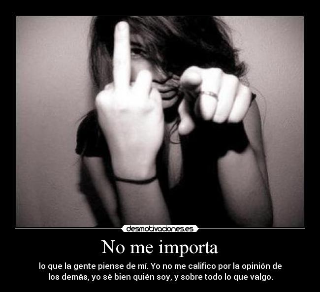 No me importa - 