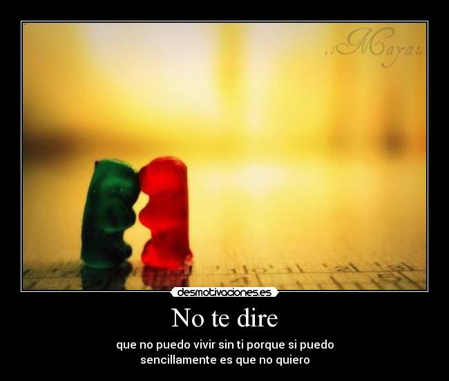 No te dire - 