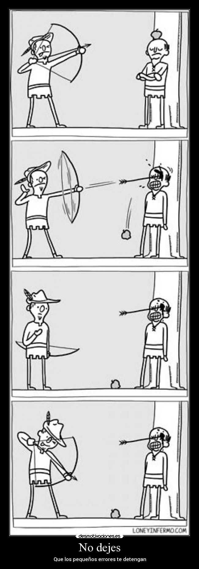 No dejes - Que los pequeños errores te detengan