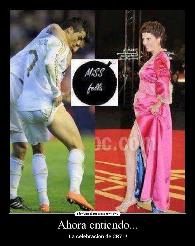 Ahora entiendo... - La celebracion de CR7 !!!