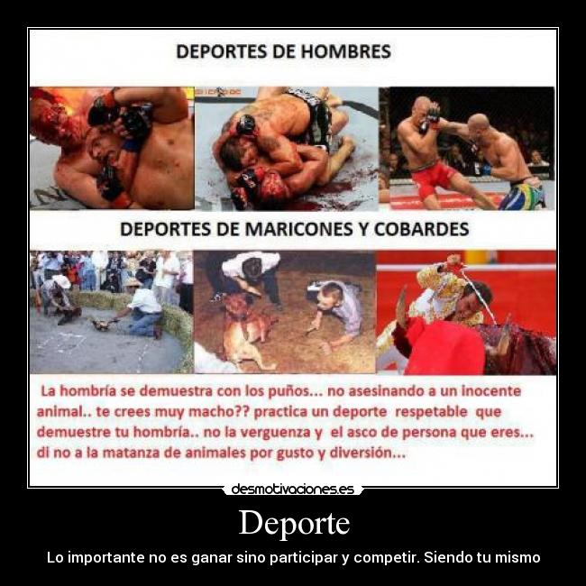 Deporte - Lo importante no es ganar sino participar y competir. Siendo tu mismo