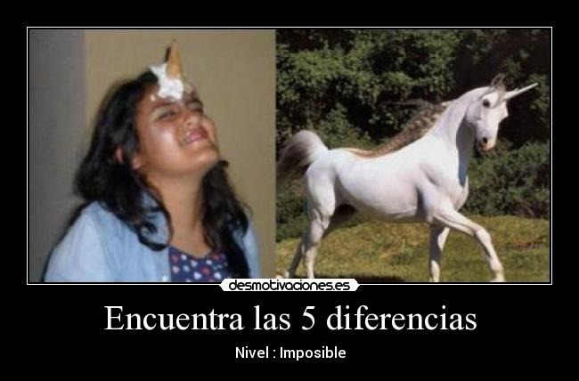 Encuentra las 5 diferencias - 