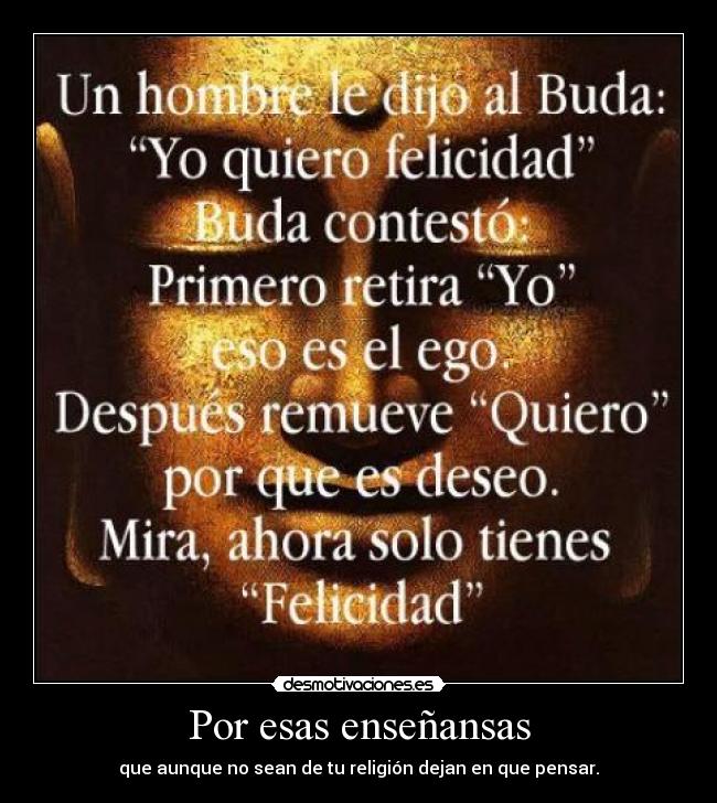 Por esas enseñansas -