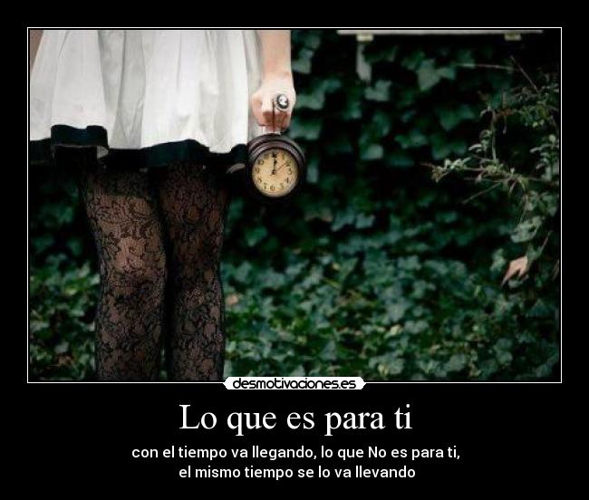 Lo que es para ti - 