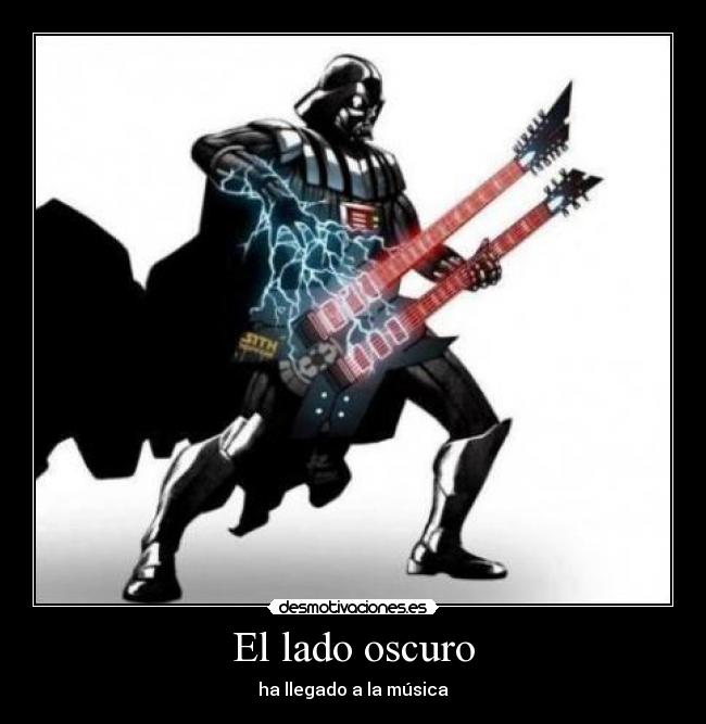 carteles darth vader asdfas metal musica star wars musica desmotivaciones