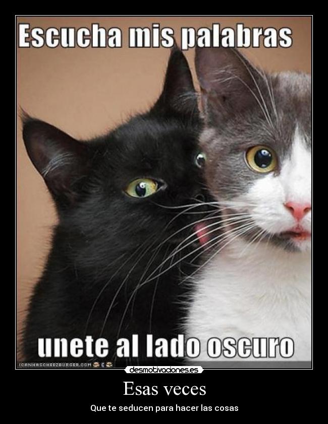 Esas veces - Que te seducen para hacer las cosas