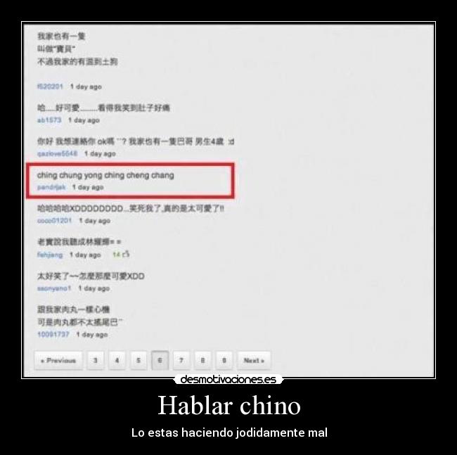 Hablar chino - 
