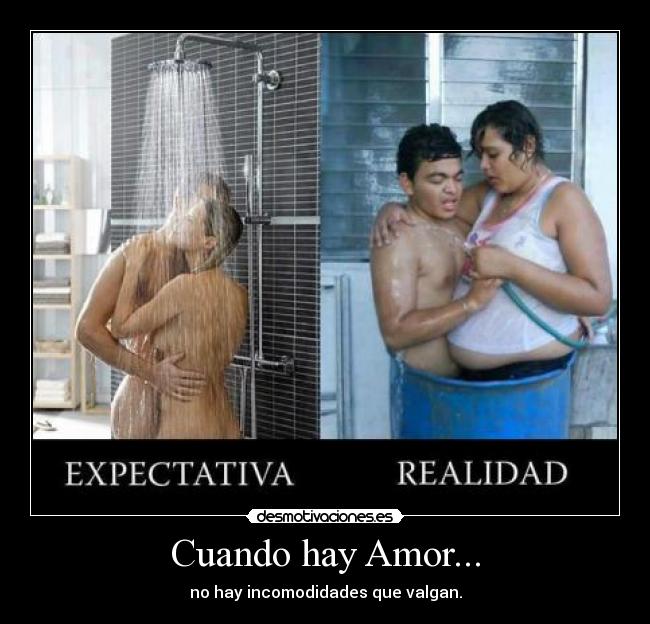 Cuando hay Amor... - no hay incomodidades que valgan.