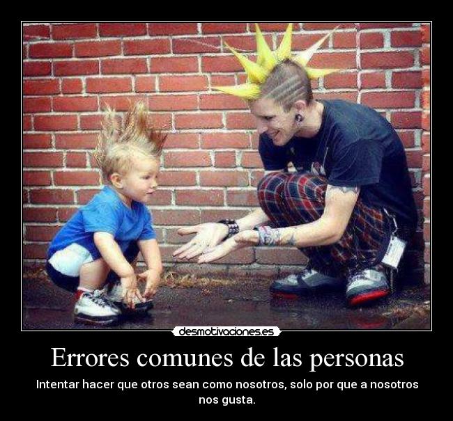 Errores comunes de las personas -