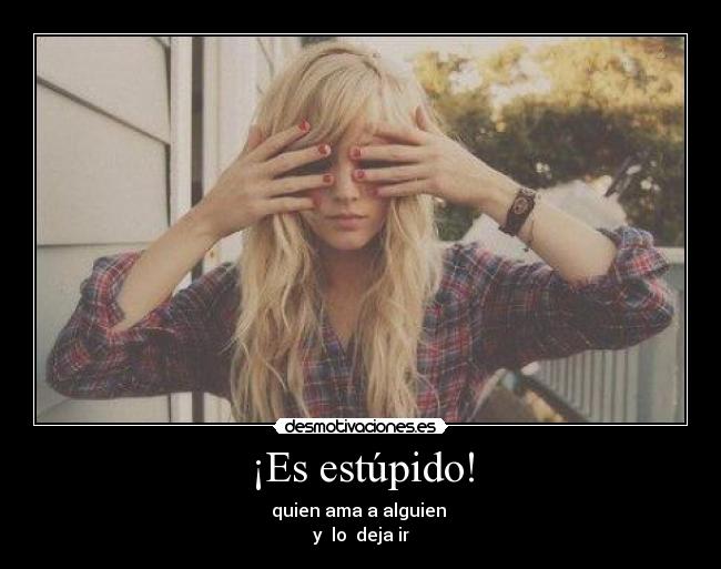 ¡Es estúpido! - 