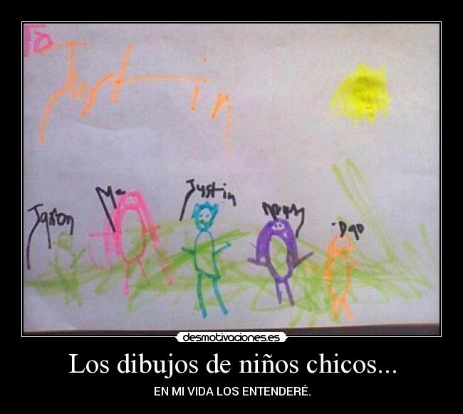Los dibujos de niños chicos... -