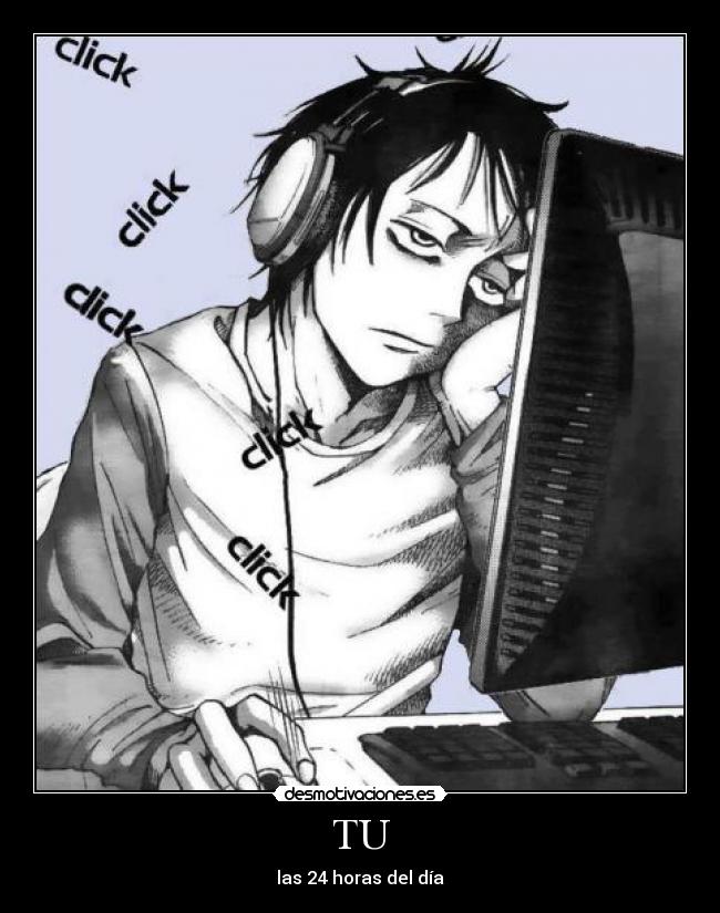 carteles anime computadora desmotivaciones