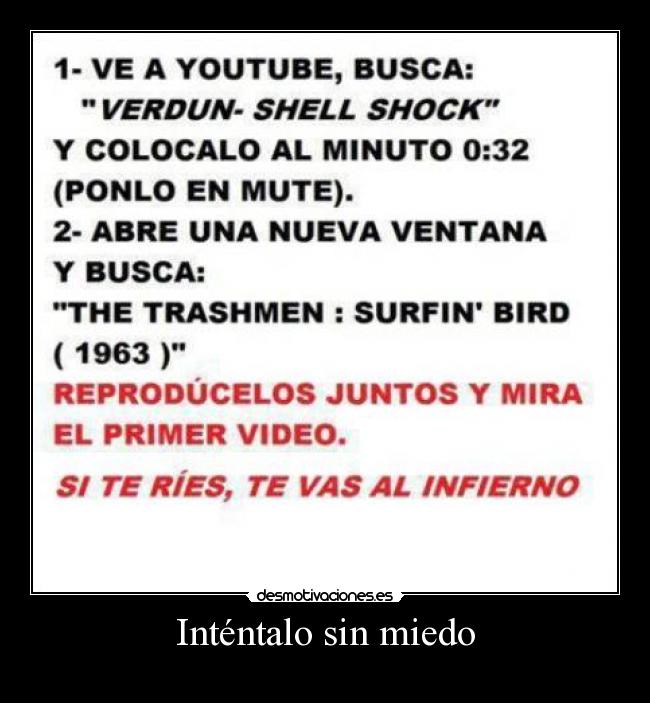 Inténtalo sin miedo -