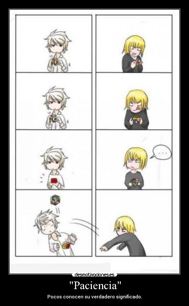 Paciencia - Pocos conocen su verdadero significado.