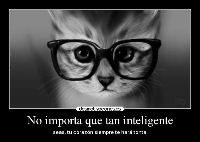 No importa que tan inteligente -
