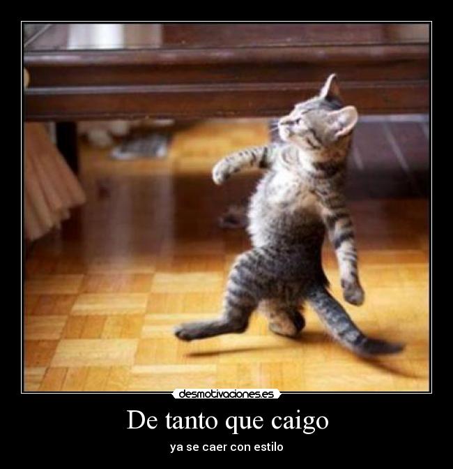 De tanto que caigo -