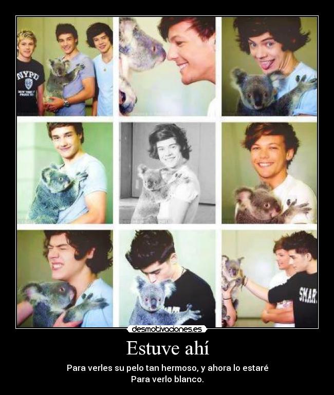 Estuve ahí - Para verles su pelo tan hermoso, y ahora lo estaré
Para verlo blanco.