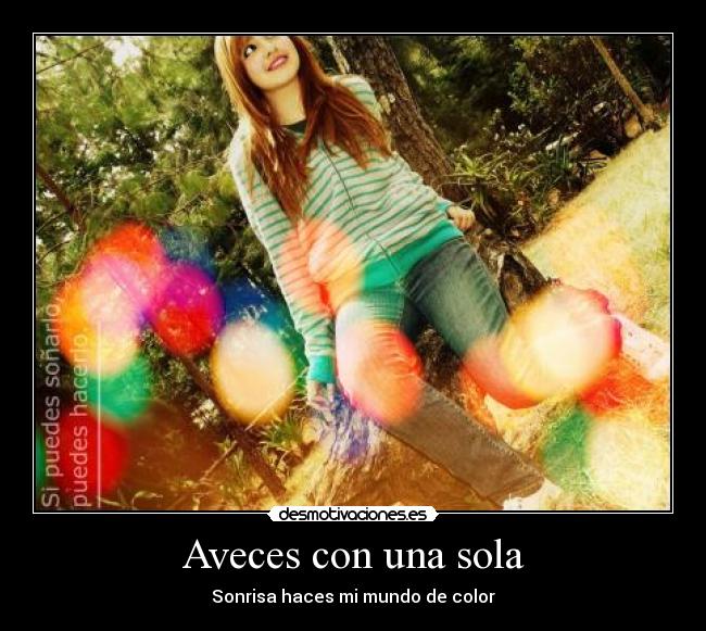 Aveces con una sola -