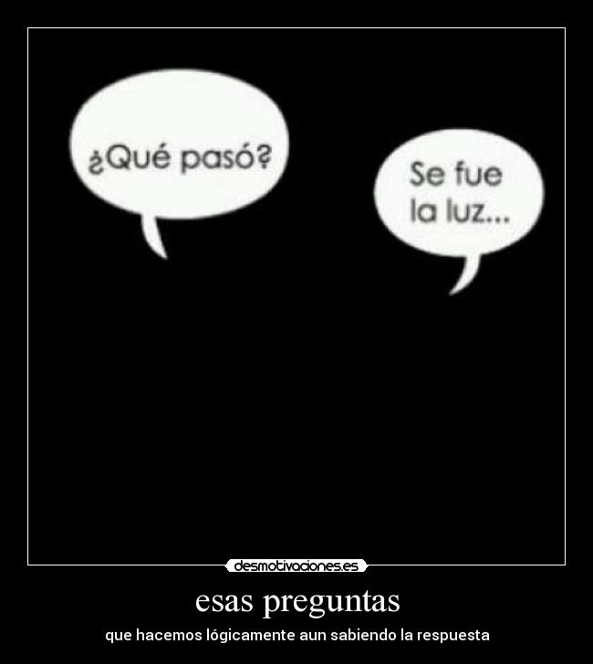 esas preguntas - 
