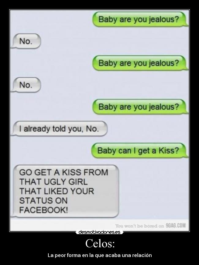 Celos: - La peor forma en la que acaba una relación