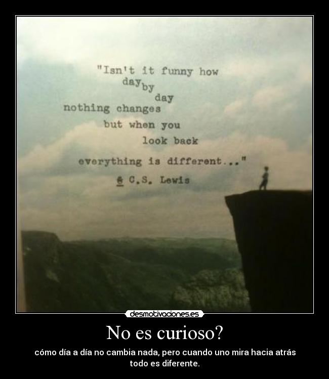 No es curioso? -