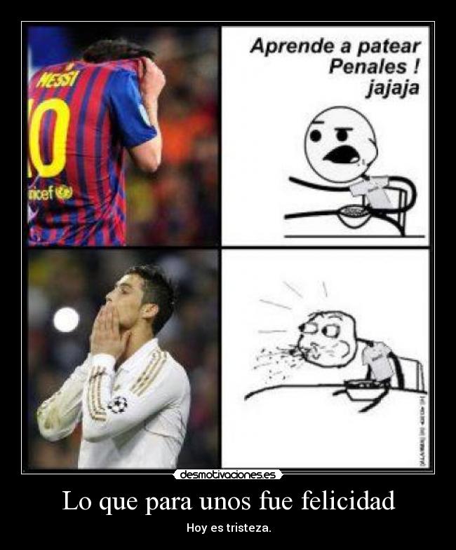 Lo que para unos fue felicidad -