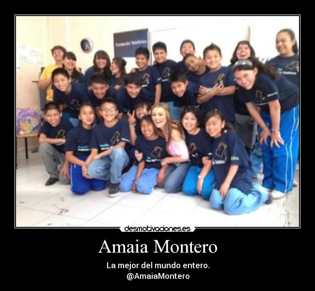 Amaia Montero - La mejor del mundo entero.
@AmaiaMontero