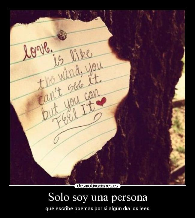 Solo soy una persona - 