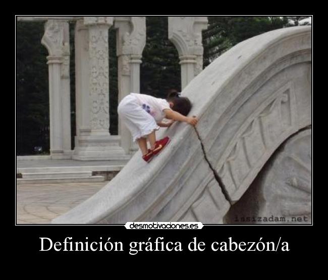 Definición gráfica de cabezón/a -