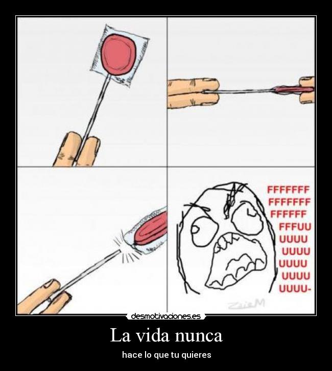 La vida nunca - hace lo que tu quieres