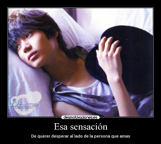 Esa sensación - De querer desperar al lado de la persona que amas