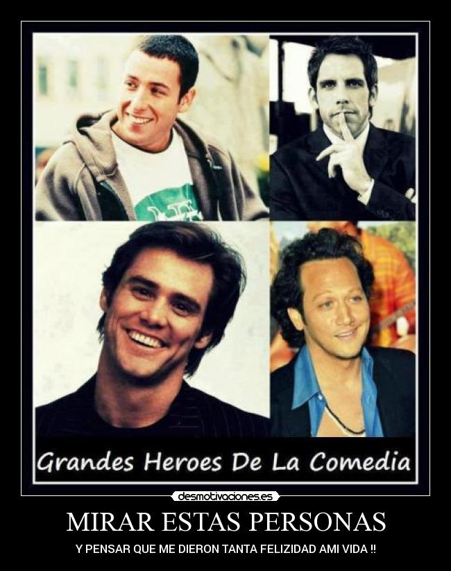 MIRAR ESTAS PERSONAS - Y PENSAR QUE ME DIERON TANTA FELIZIDAD AMI VIDA !!