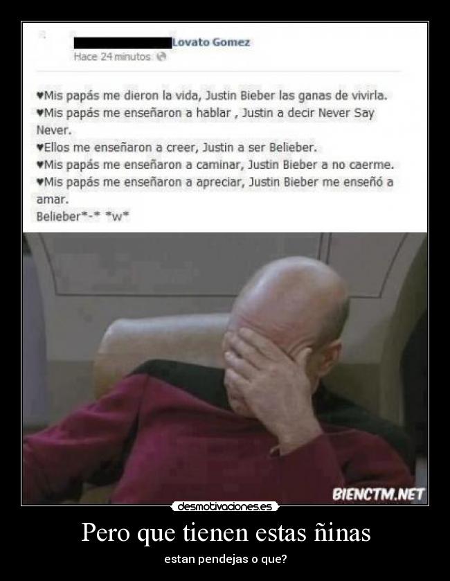 Pero que tienen estas ñinas - estan pendejas o que?