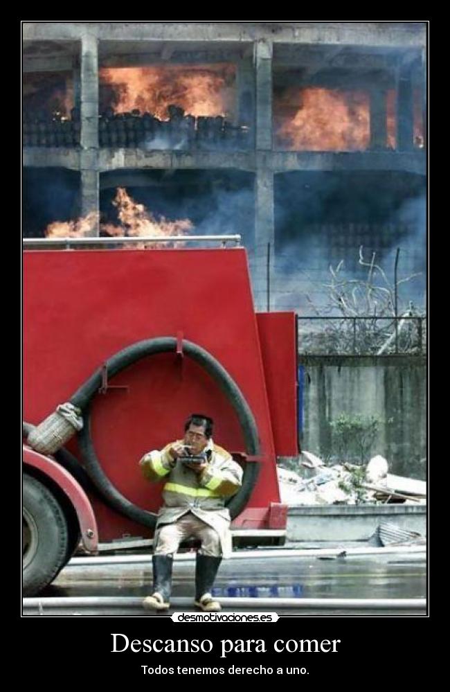 Descanso para comer -