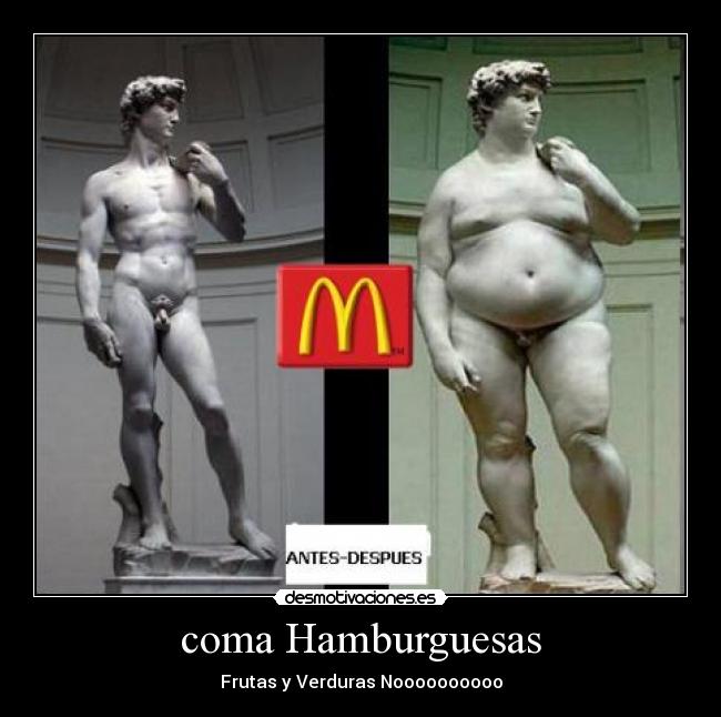 coma Hamburguesas - Frutas y Verduras Noooooooooo