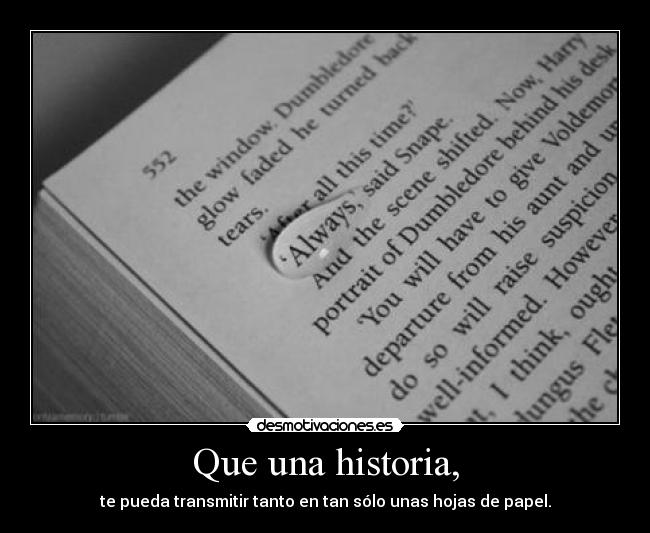 Que una historia, - 