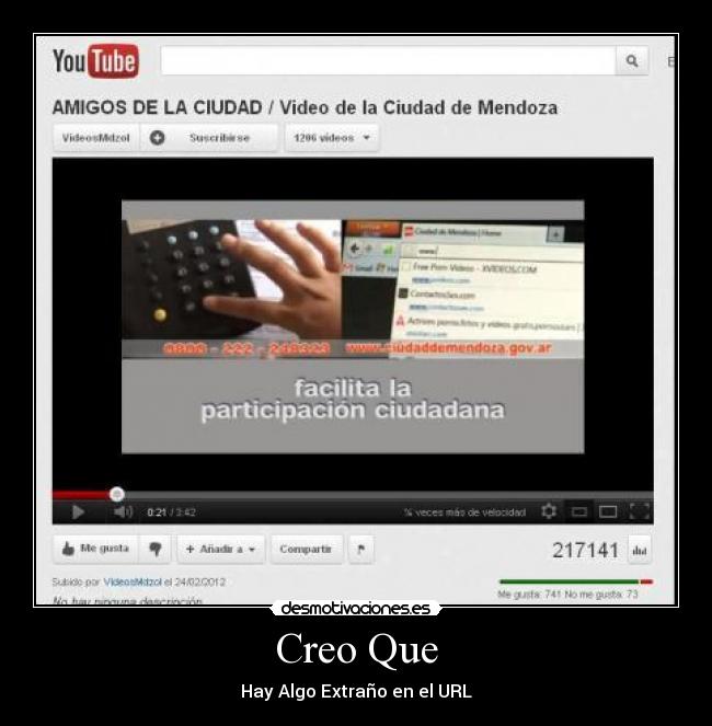 Creo Que - Hay Algo Extraño en el URL