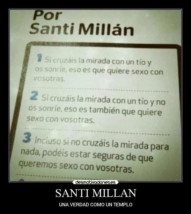 SANTI MILLAN - UNA VERDAD COMO UN TEMPLO