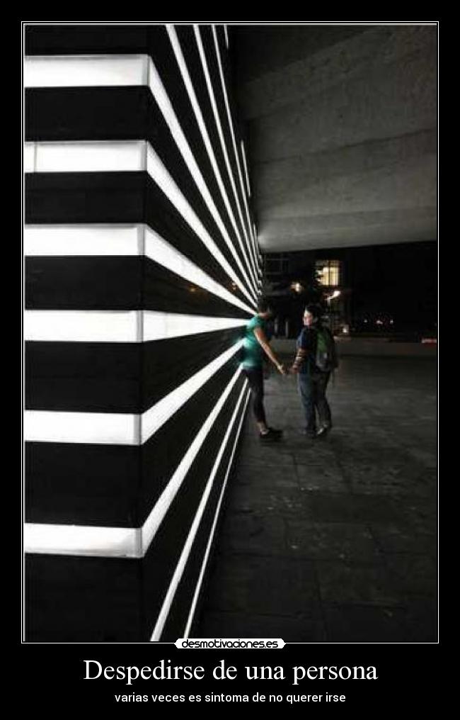 Despedirse de una persona - 