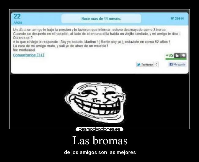 Las bromas - de los amigos son las mejores