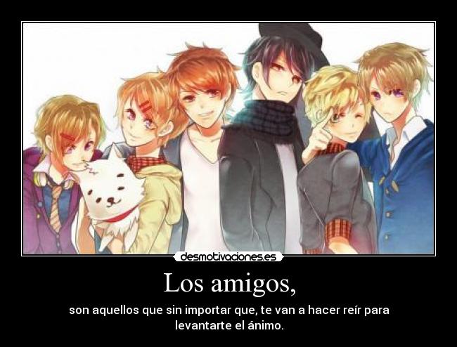 carteles amigos anime fanart perlithakawai desmotivaciones