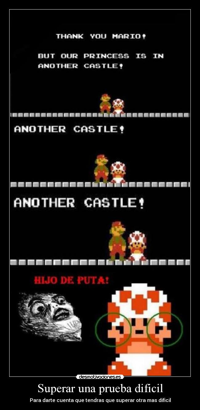 Superar una prueba dificil - Para darte cuenta que tendras que superar otra mas dificil